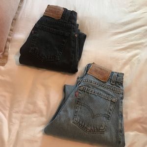 BLACK Levi Mom Jeans